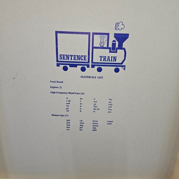 Houghton Mifflin Get Set Games for Beginning Readers 1972 Sentence Train Complet - Picture 6 of 16